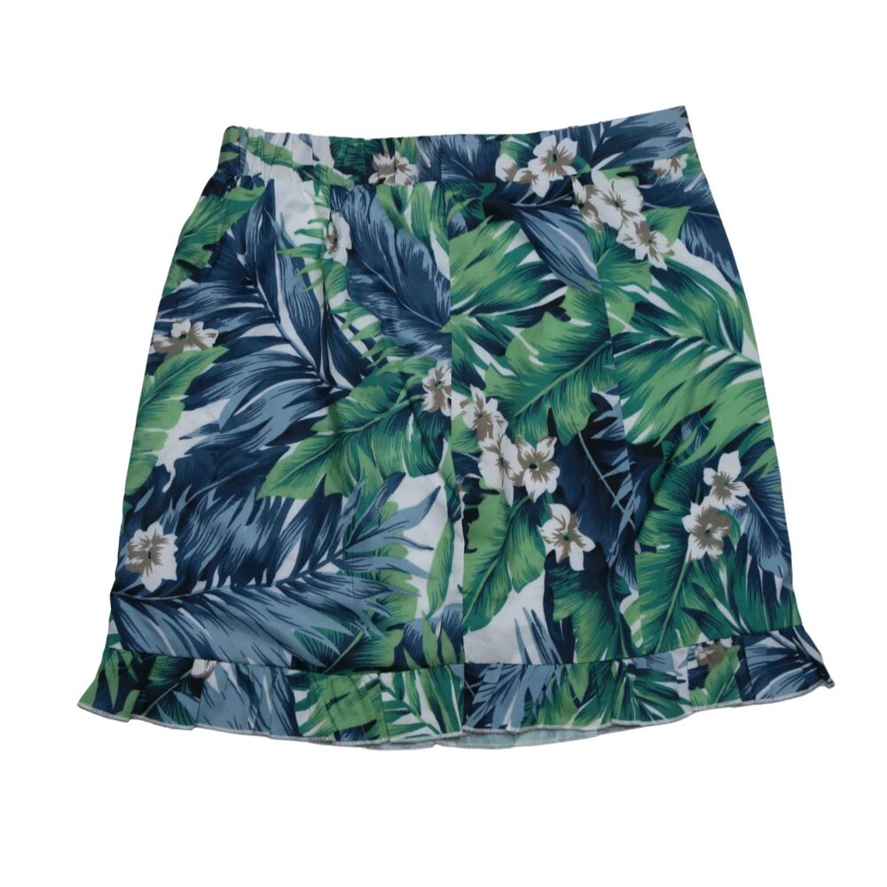 Urban Outfitters Blue and Green Floral Pattern Skirt, size Small